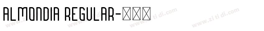 Almondia Regular字体转换